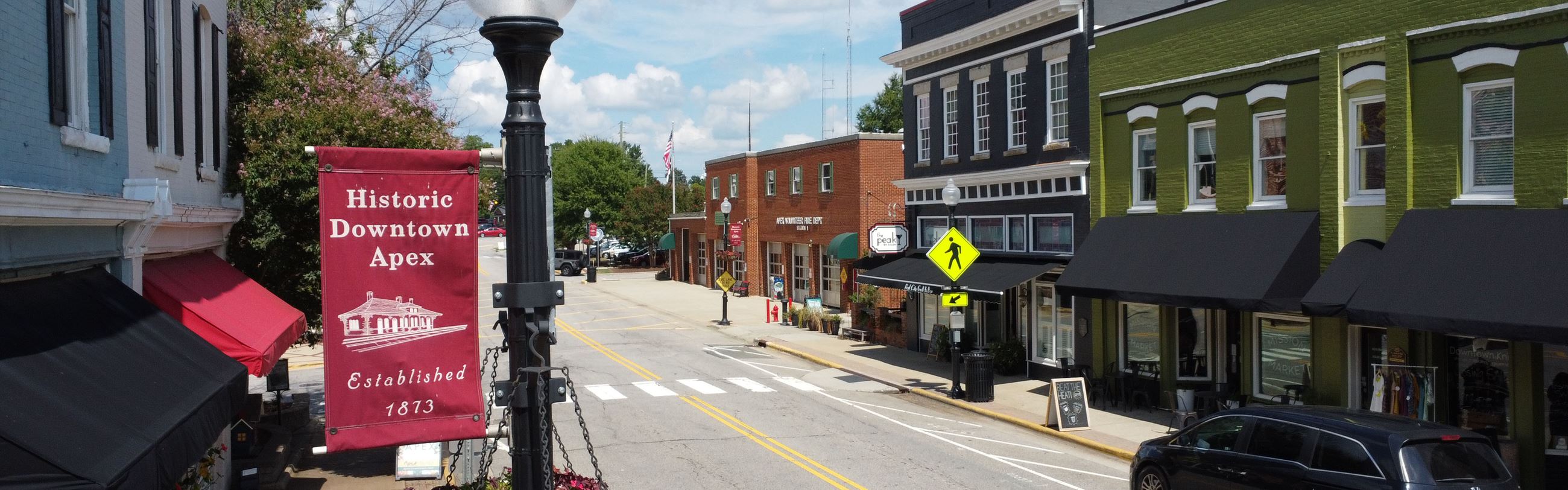 Downtown Apex streetscape